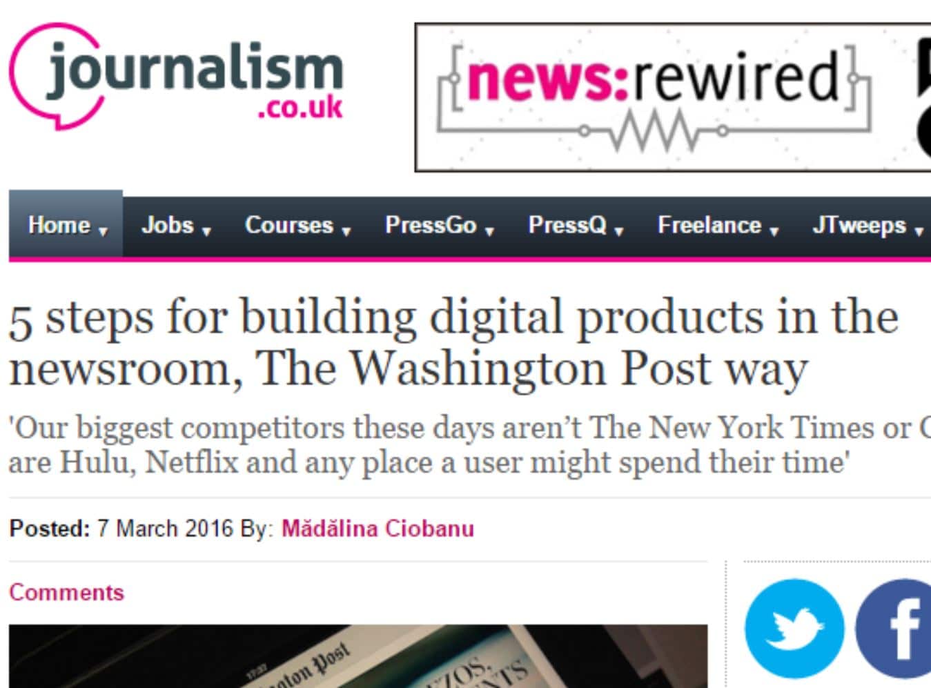 5 steps for building digital products in the newsroom, The Washington Post way