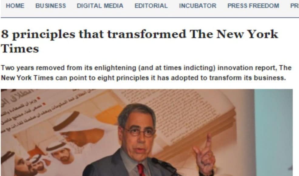 8 principles that transformed The New York Times