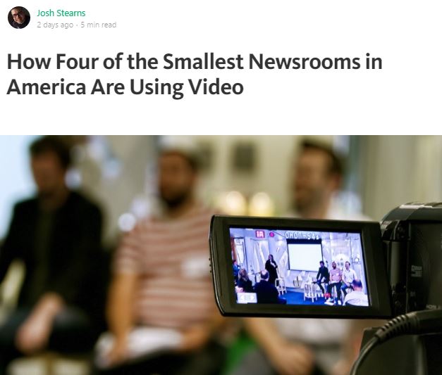 How Four of the Smallest Newsrooms in America Are Using Video